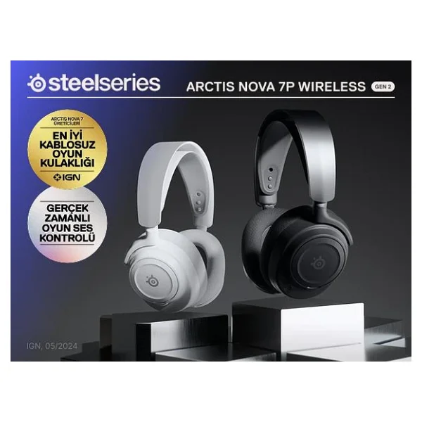 Steelseries Arctis Nova 7p Gen2 Kablosuz Siyah Gaming Kulaklık - Görsel 4