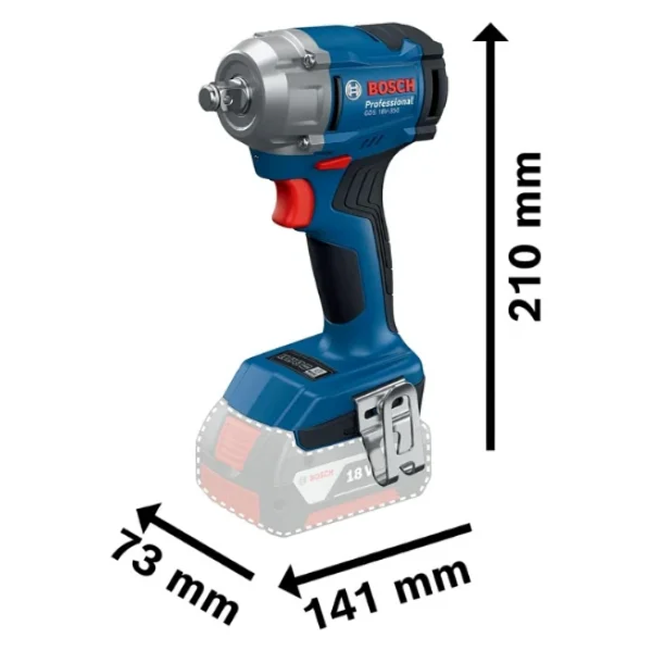 Bosch Gds 18v-350 Çift Akülü 5 Ah Darbeli Somun Sıkma Makinesi - Görsel 4
