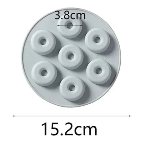 Silikon Mini Donut Çikolata Ve Jelibon Kalıbı 7 Li - Görsel 2