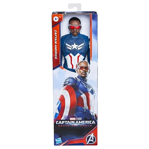 Marvel Captain America Brave New World Titon Hero Serisi Captain America Figür F9276 - Görsel 6
