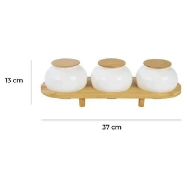 Bambum Simple Standlı 3'lü Baharat Takımı - Görsel 6