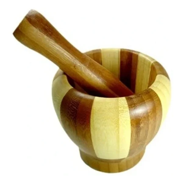 Bambu Havan Ahşap Büyük - Görsel 6