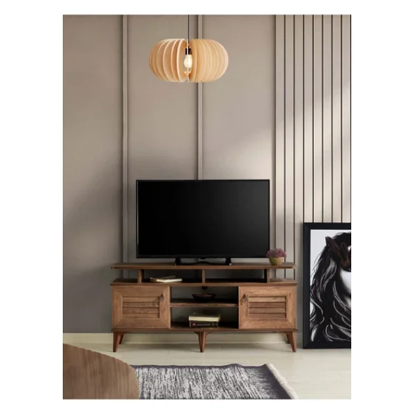 Venüs 130 Cm Panjurlu Raflı TV Sehpası - Görsel 4