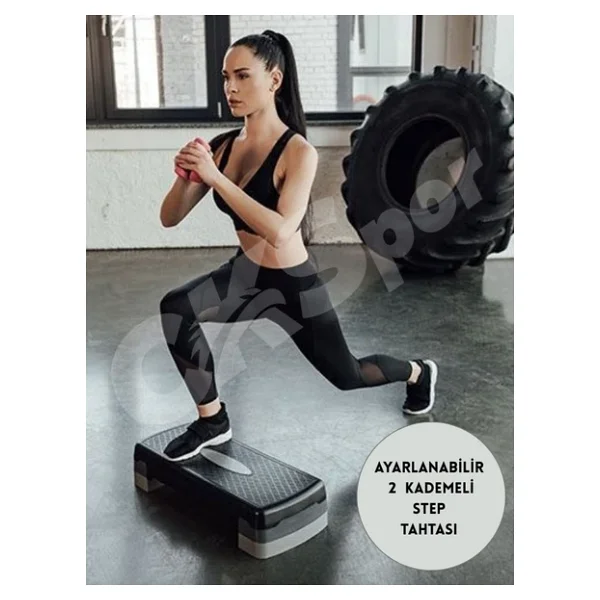 Step Tahtası - Aerobik Step Platformu Spor Ve Egzersiz Aleti - Görsel 2
