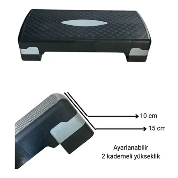 Step Tahtası - Aerobik Step Platformu Spor Ve Egzersiz Aleti - Görsel 4