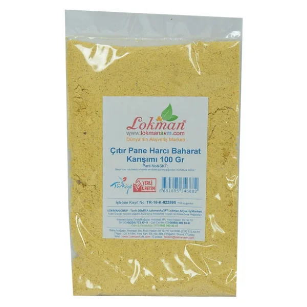 Lokmanavm Çıtır Pane Harcı Baharat Karışımı 100 Gr Paket - Görsel 2