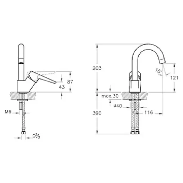 Artema Solid S A42442 Lavabo Bataryası - Görsel 5