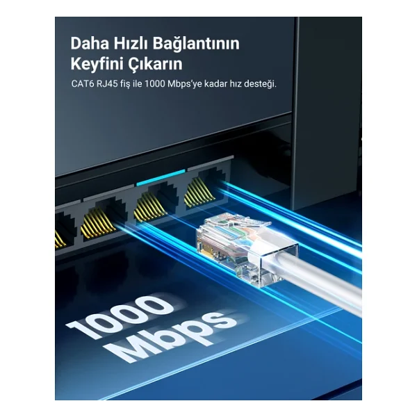 Ugreen Cat6 Rj45 Konnektör 10'lu Paket, 50961 - Görsel 7