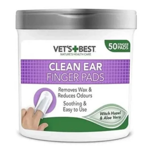 Vet's Best Kedi Ve Köpekler İçin 50'li Kulak Temizliği Parmak Pedi - Görsel 6