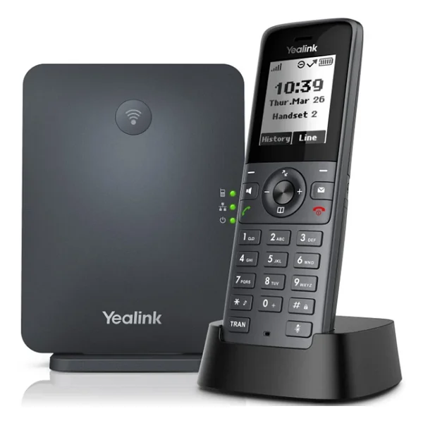 Yealink W71p Sıp Dect Ip Telefon Seti - W70b Baz İstasyonu + W71h Kablosuz El Terminali, HD Ses Voıp Telefon - Görsel 4