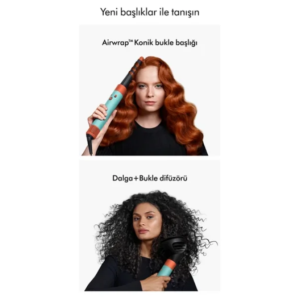 Dyson Airwrap İ.D. Kıvırcık+Bukleli Ceramic Patina / Topaz Saç Şekillendirme Seti - Görsel 9