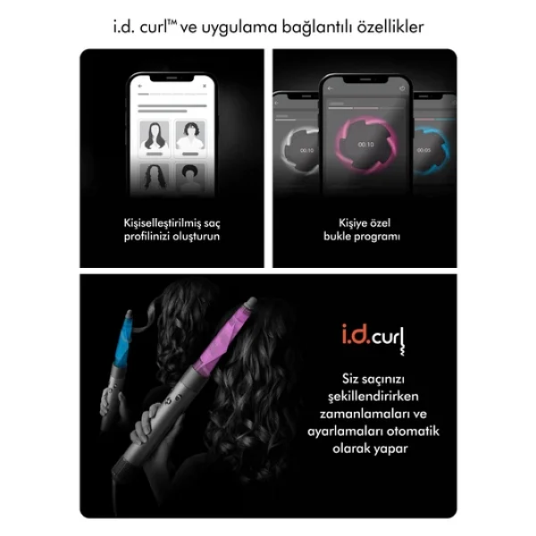 Dyson Airwrap İ.D. Kıvırcık+Bukleli Ceramic Patina / Topaz Saç Şekillendirme Seti - Görsel 6