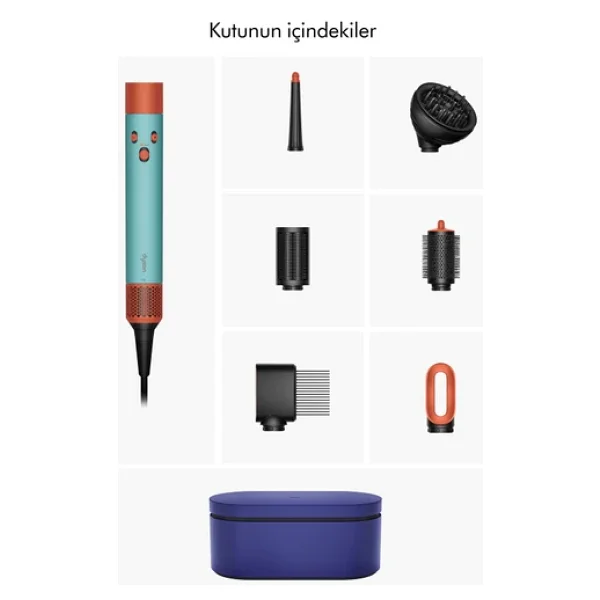 Dyson Airwrap İ.D. Kıvırcık+Bukleli Ceramic Patina / Topaz Saç Şekillendirme Seti - Görsel 8