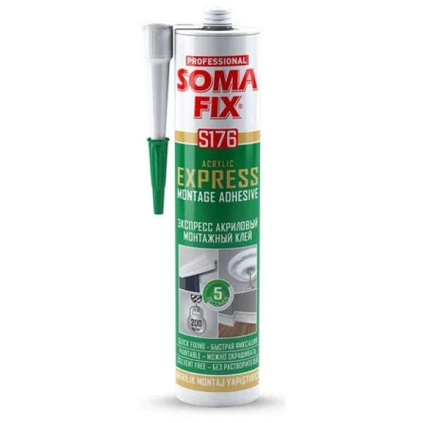 Somafix S176 310 Ml Omafıx Beyaz Akrilik Ekspres Montaj Yapıştırıcı - Görsel 5