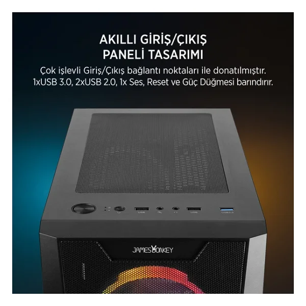 James Donkey Helix H800 Fanlı 550 W Atx Oyuncu Kasası - Görsel 7