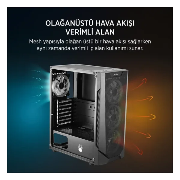 James Donkey Helix H800 Fanlı 550 W Atx Oyuncu Kasası - Görsel 5