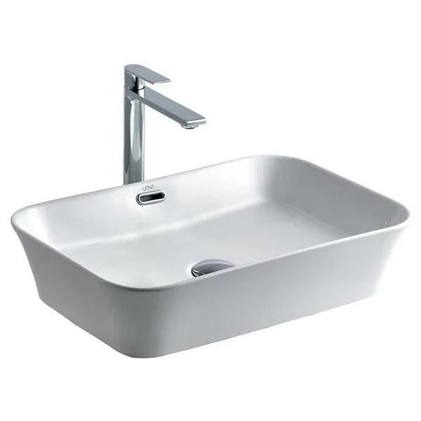 Lena E-4160 Tezgah Üstü Porselen Lavabo - Görsel 5