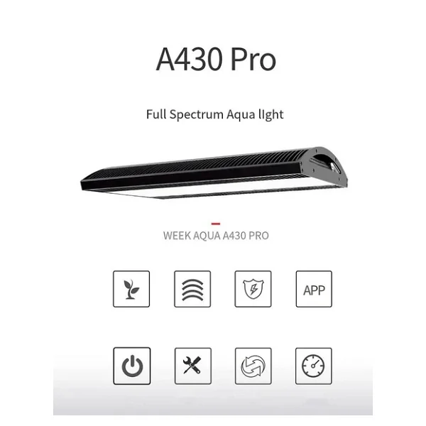 Week Aqua A430 Pro Tam Spektrum Akvaryum LED Işık 120w - Orijinal Ambalajında - Görsel 7