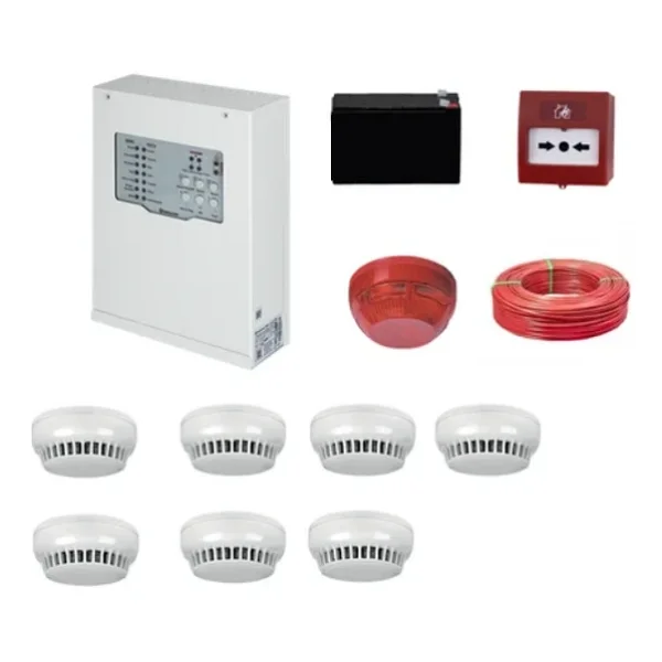 Teknim Tfp-31227kd Konvansiyonel Sistem Yangın Alarm Seti 7 Li Kablo Dahil - Görsel 2