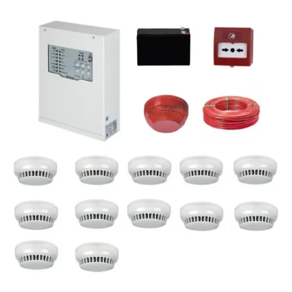 Teknim Tfp-312312kd Konvansiyonel Sistem Yangın Alarm Seti 12 Li Kablo Dahil - Görsel 4