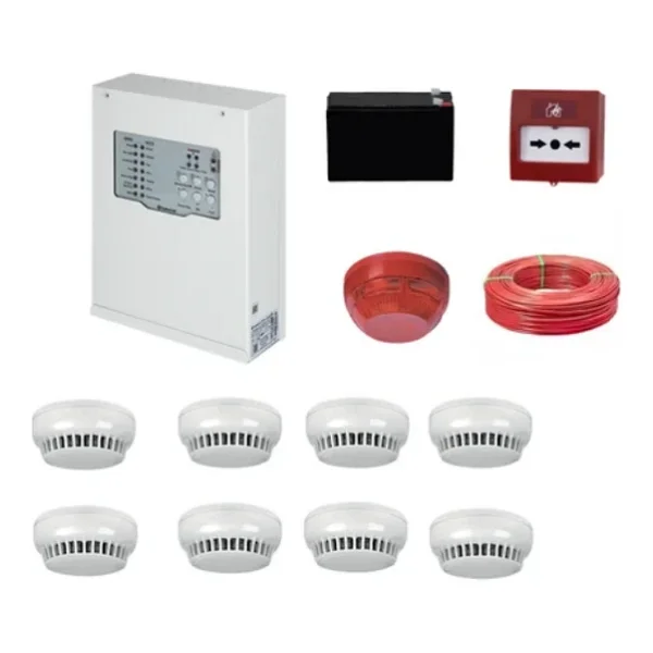 Teknim Tfp-31228kd Konvansiyonel Sistem Yangın Alarm Seti 8 Li Kablo Dahil - Görsel 4