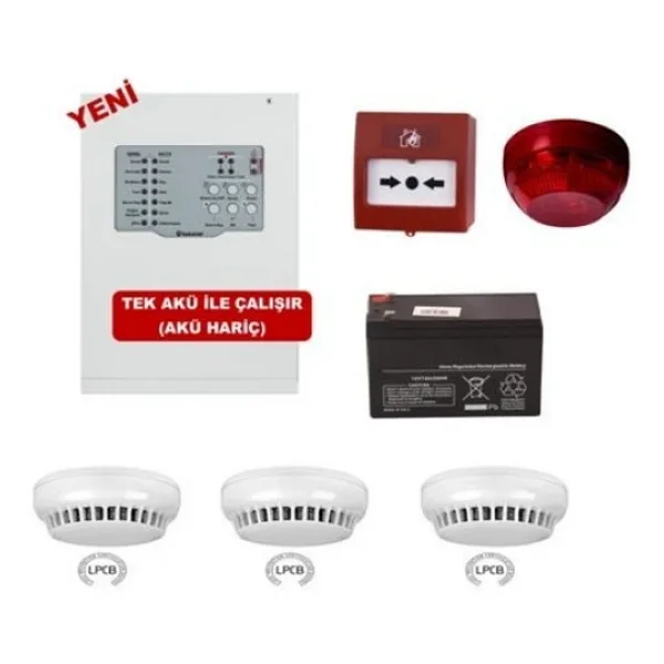 Teknim Tfp-31223 Konvansiyonel Sistem Yangın Alarm Seti 3 Lü - Görsel 3