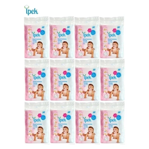 Ipek Bebek Temizleme Pamuğu 720 Adet (12 X 60) - Görsel 3