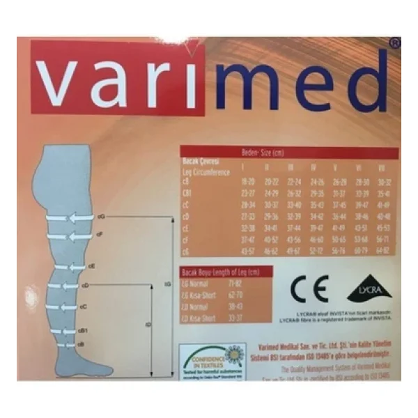 Varimed 7230 Açık Burun Diz Üstü Varis Çorabı - Görsel 3