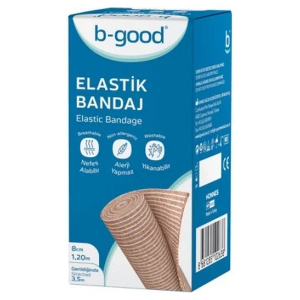 B-Good 8cm X 3.5 M Elastik Bandaj - Görsel 3