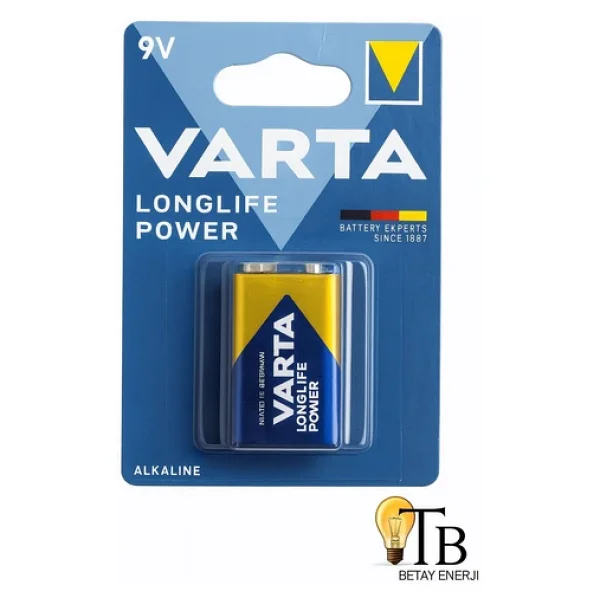Varta Longlife Power 9v Alkalin Pil - Görsel 6