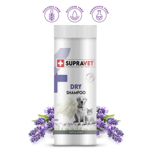Supravet Lavanta Özlü 150 Ml Kedi Köpek Toz Şampuan - Görsel 3