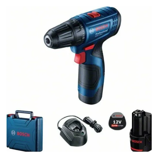 Bosch Gsr 120-Li Çift Akülü 2 Ah Vidalama Makinesi - Görsel 3