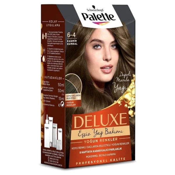 Palette Deluxe 6.4 Kaşmir Kumral Saç Boyası - Görsel 6