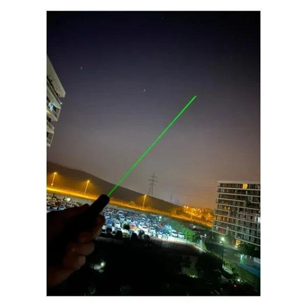 Janva Şarjlı Turbo Yeşil Lazer Pointer Kibrit Yakabilen 15000 Mv Güç 150km - Görsel 2