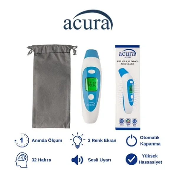 Acura Ac-9280 Kulaktan Ve Alından Ateş Ölçer - Görsel 3