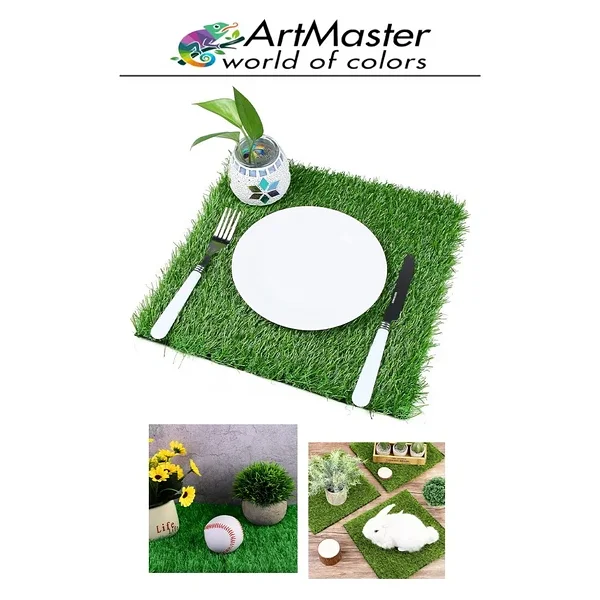 Yapay Çim 20x30 Cm 1 Adet A4 Boyutunda Dekoratif Maket Çim Yapay Çim Halı Teraryum Suni Çim Süsleme - Görsel 7