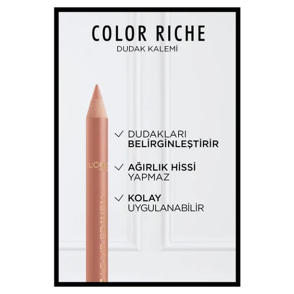 L'oreal Paris Color Riche 630 Beige A Nu Dudak Kalemi - Görsel 4
