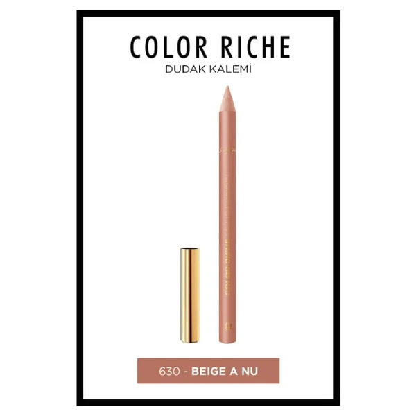 L'oreal Paris Color Riche 630 Beige A Nu Dudak Kalemi - Görsel 3