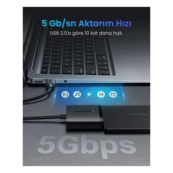 Ugreen 60561 USB 3.0 To Sata Dönüştürücü - Görsel 2