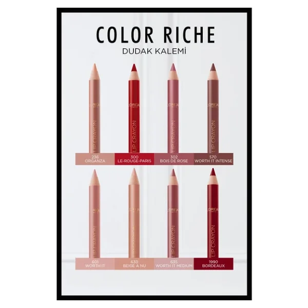 L'oreal Paris Color Riche 302 Bois De Rose Dudak Kalemi - Görsel 7