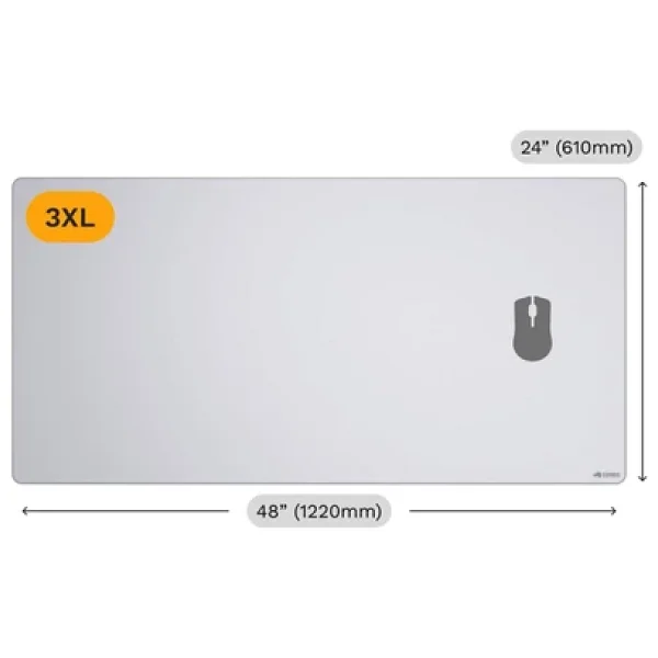 Glorious XXL Kaymaz Taban Dikişli Gaming Mousepad 18x36'' - Beyaz - Görsel 7