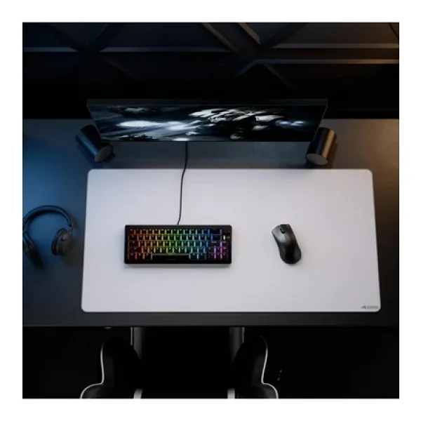 Glorious XXL Kaymaz Taban Dikişli Gaming Mousepad 18x36'' - Beyaz - Görsel 4