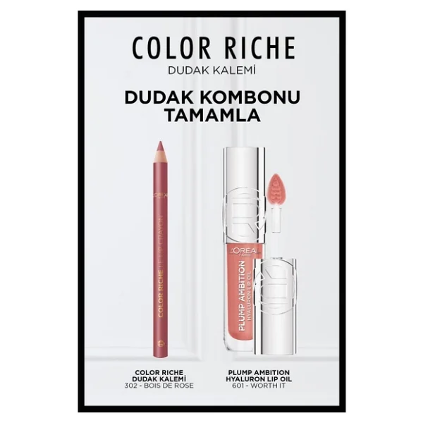 L'oreal Paris Color Riche 302 Bois De Rose Dudak Kalemi - Görsel 6