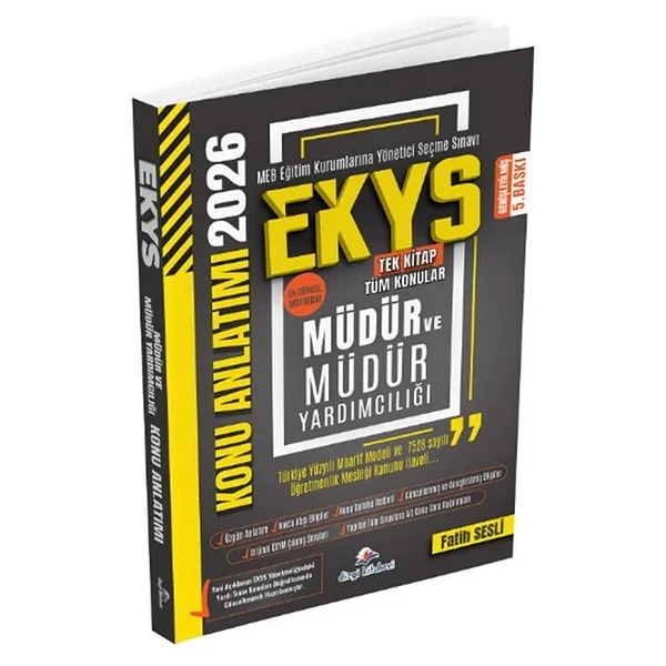 2026 Meb Ekys Müdür Ve Yardımcılığı Konu Anlatımı 5. Baskı Dizgi Kitap - Görsel 4