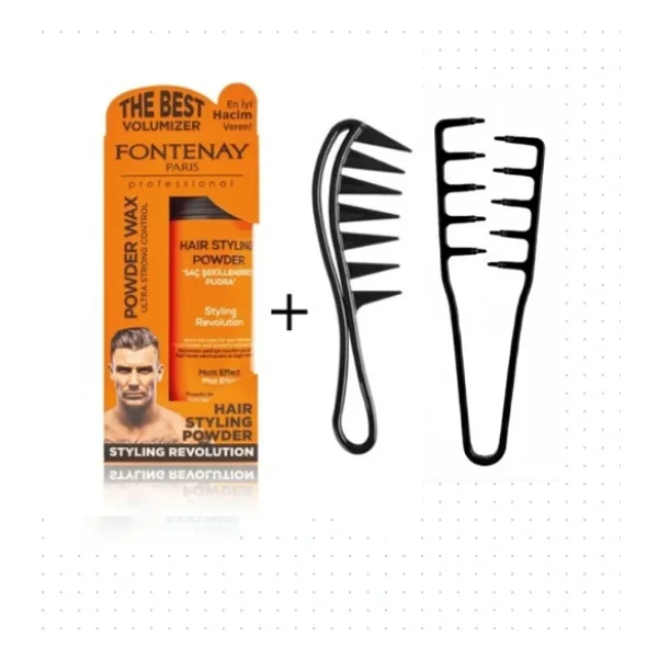 Fontenay Saç Pudra Toz Wax Ultra Strong 20gr + Mucizevi Şekil Tarağı + Şekil Tarağı 3'lü Set - Görsel 4