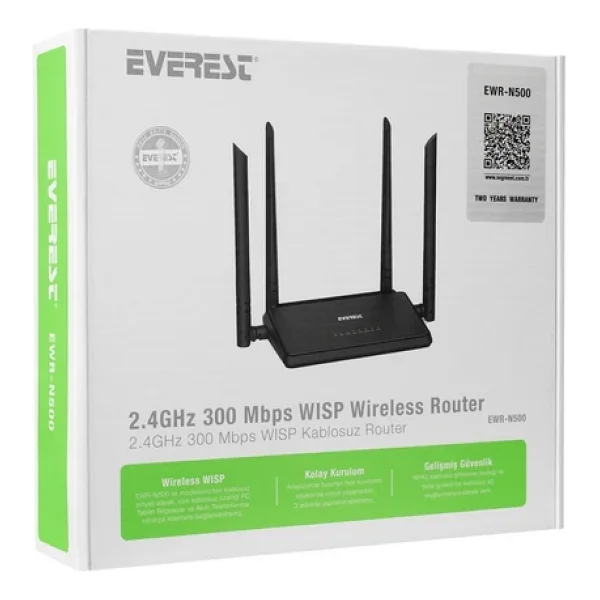 Everest Ewr-N500 300 Mbps Router - Görsel 7