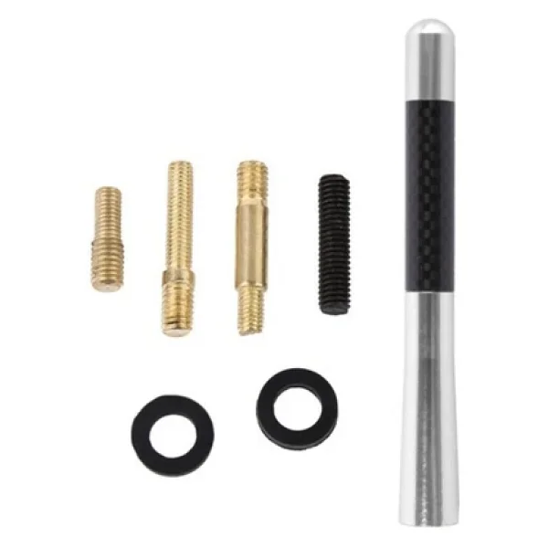Astraled Universal Alüminyum Karbon Fiber Oto Araç Anten Çubuğu Gri - Görsel 4