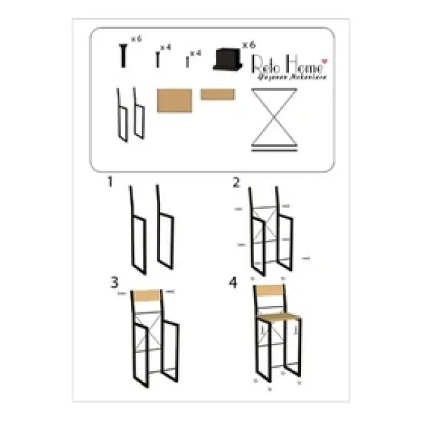 Retodesign Retohome Good Bar Sandalyesi 1652 - Görsel 4
