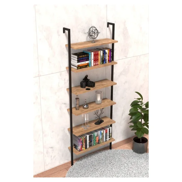 Retodesign Duvara Monte 6 Katlı Raf, Duvar Rafı - Kitaplık 2603 - Görsel 5