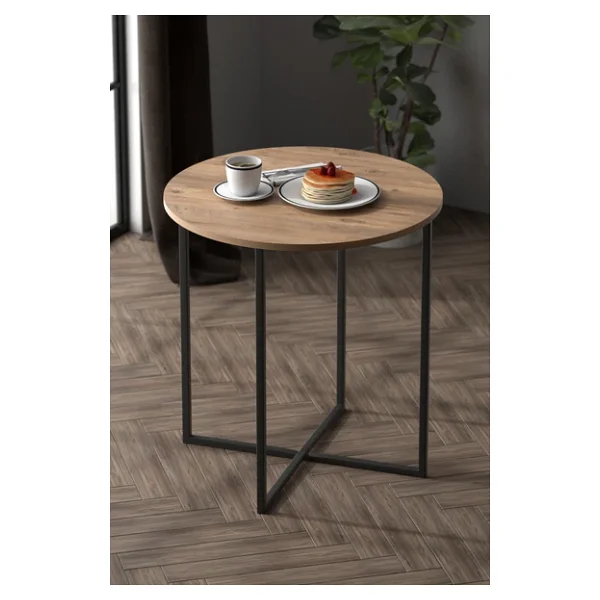 Retodesign 70 Çap Yuvarlak Masa .Yemek Masasi 1687 - Görsel 3